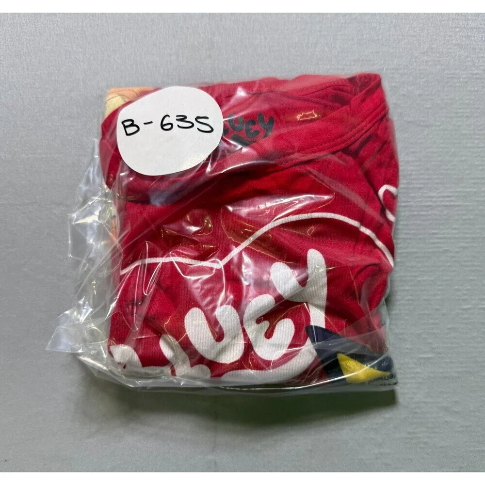 Bluey and Pretzel Character Valentines 2-Piece Pajama Set Toddlers 2T Red Comfy